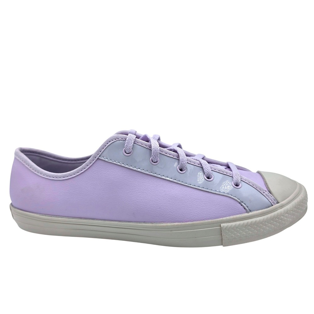Converse All Star Dainty Womens‎ 8.5 Purple Excellent Low Top Synthetic Leather
